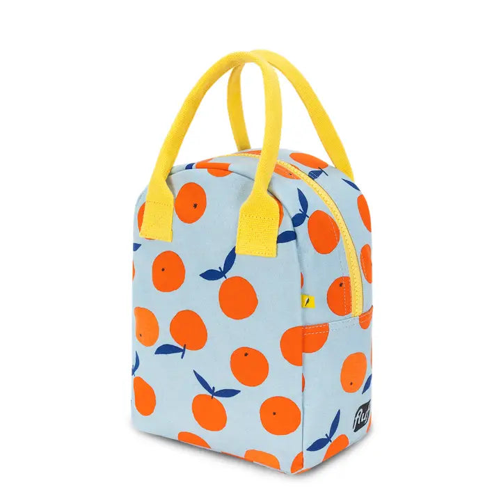 Machine washable Zipper lunch bag - Oranges