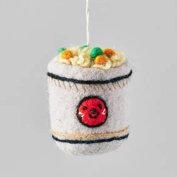 Handmade Felt Cup Noodle Hanging Ornament-Top 30 Christmas-Little Fish Co.