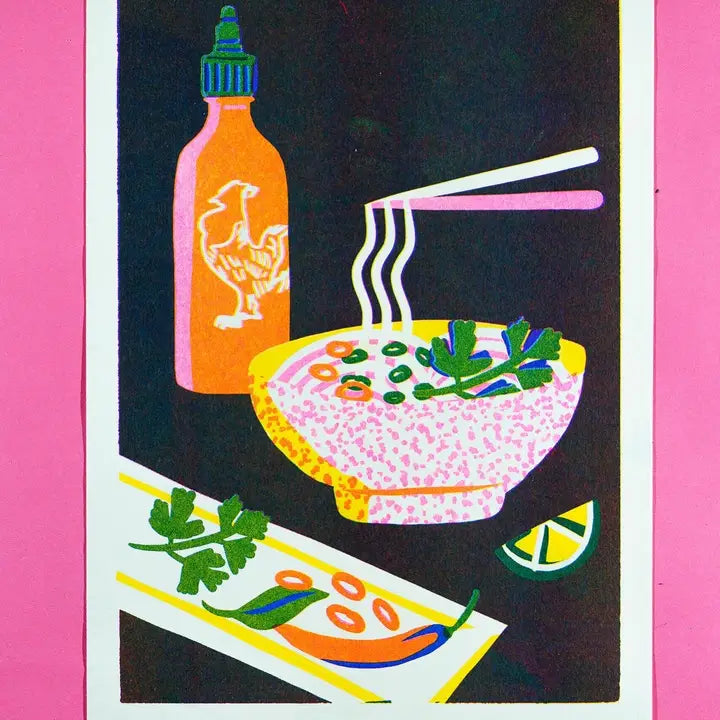 Noodle Riso Print-Top 30 Art-Little Fish Co.