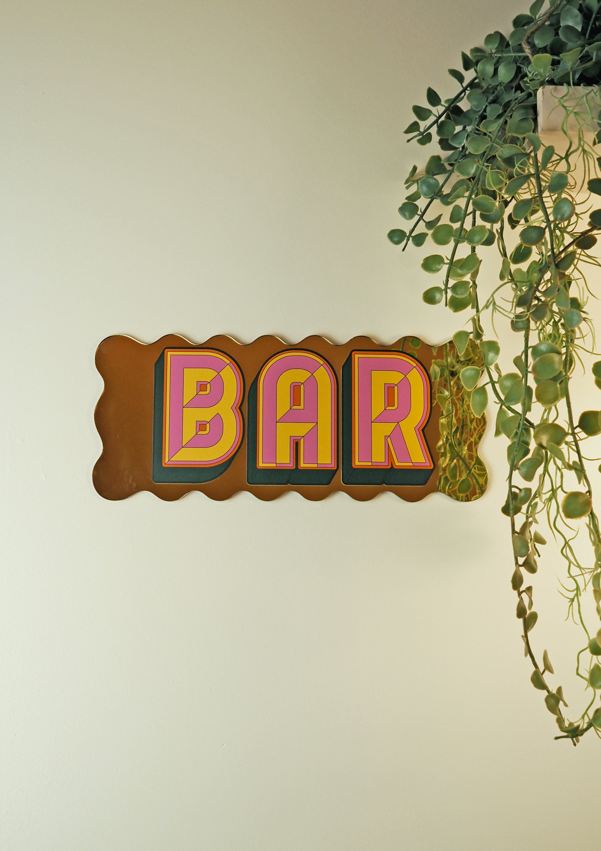 Bar - wavy gold gold-Little Fish Co.