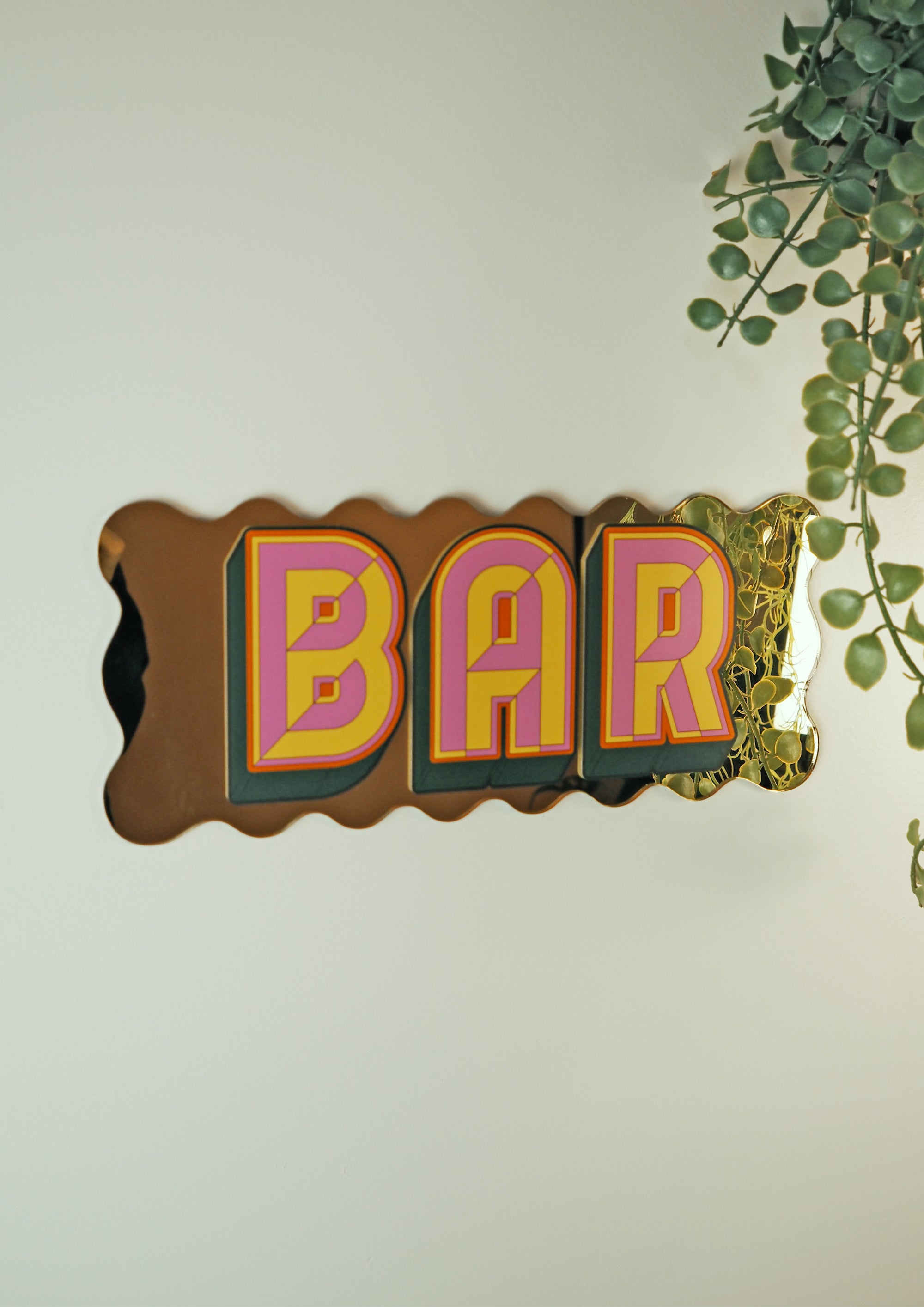 Bar - wavy gold gold-Little Fish Co.