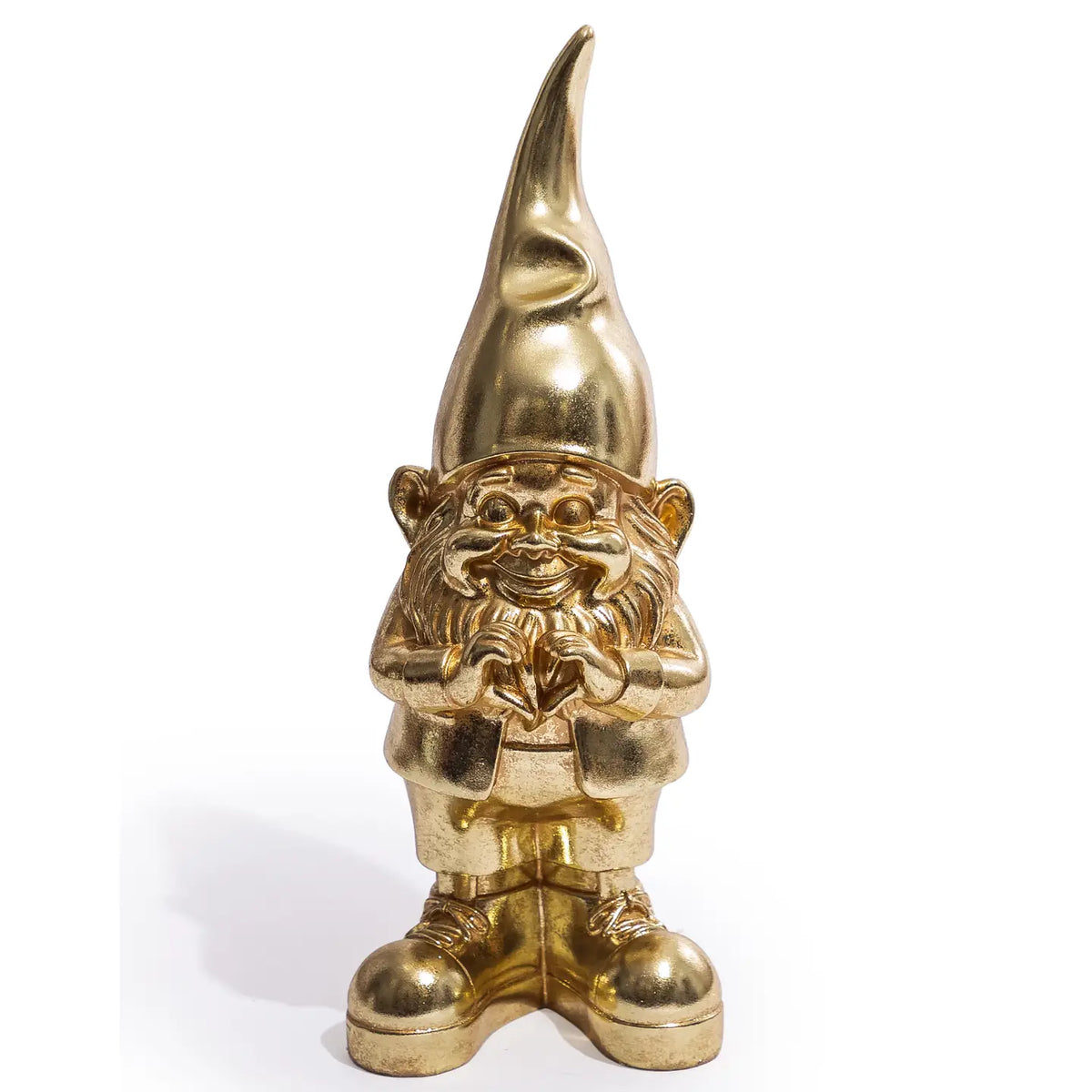 Medium Heart Hands Gnome Gold