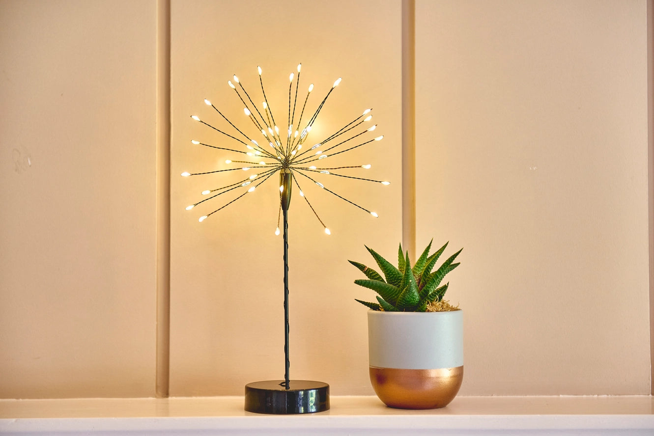 Mini Table Starburst light in Black-Little Fish Co.