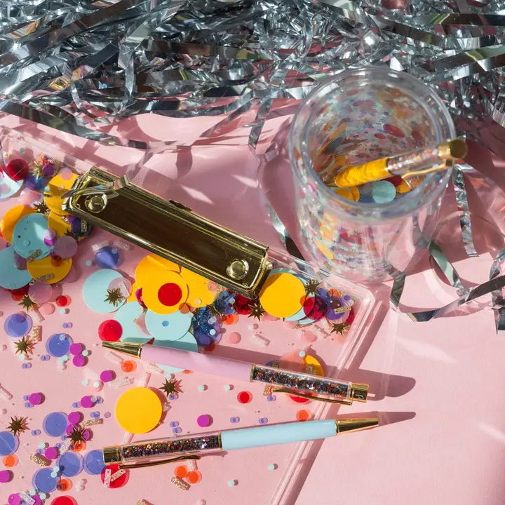 Celebrate everyday confetti clip board