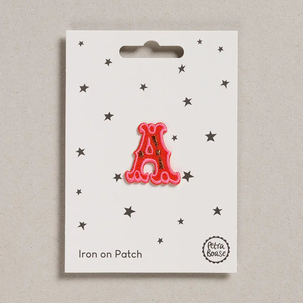Iron on patch - Letter A-Fun-Little Fish Co.