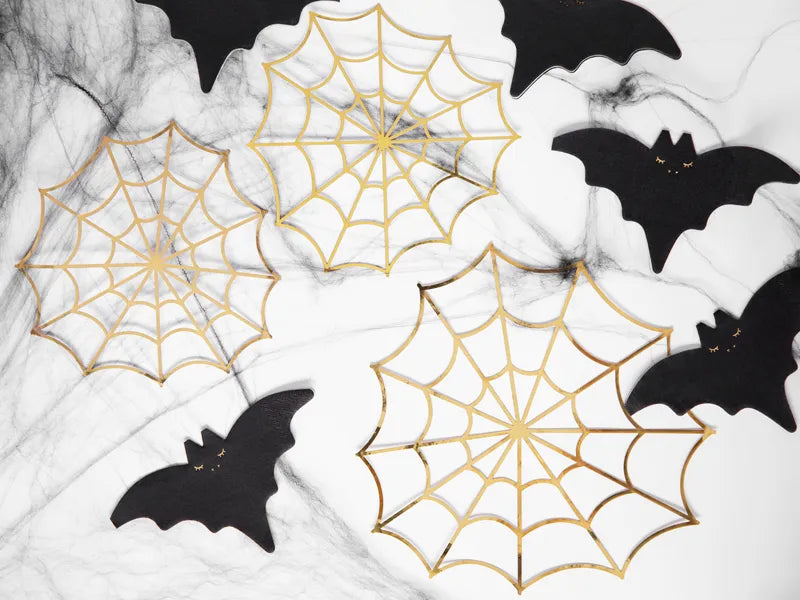 Paper spider web in gold decoration-Little Fish Co.