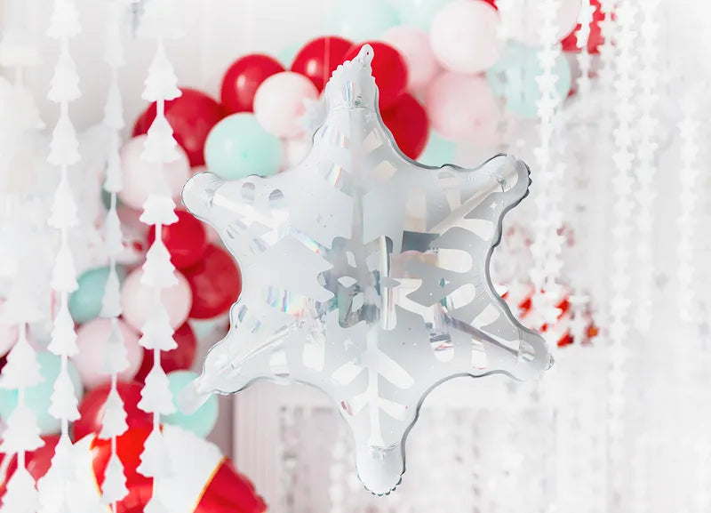 Foil snowflake balloon-Little Fish Co.