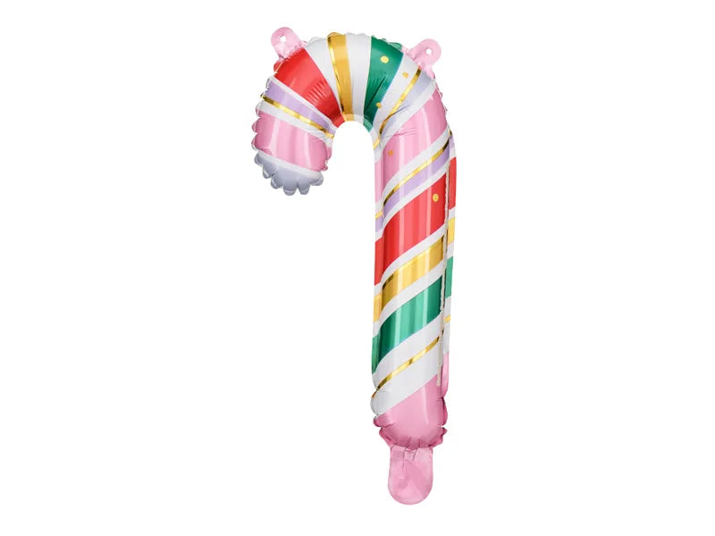 Foil balloon candy cane (multi) Set of 5-Little Fish Co.