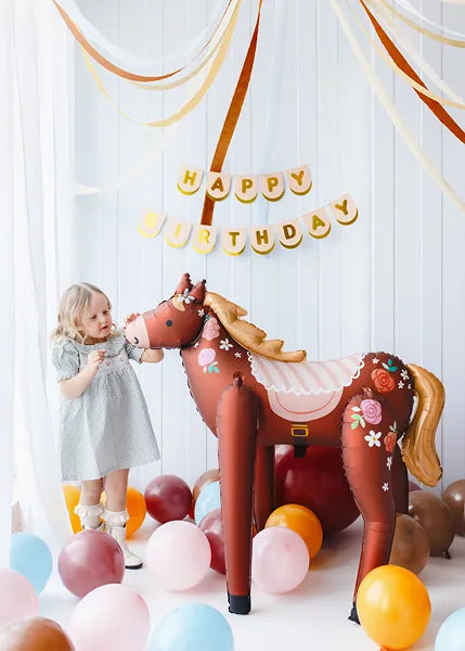 Foil balloon Horse 110 x 126cm-Little Fish Co.