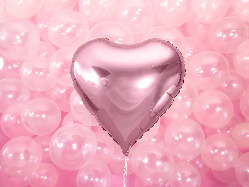 Foil Balloon heart in Light Pink 61cm-Little Fish Co.