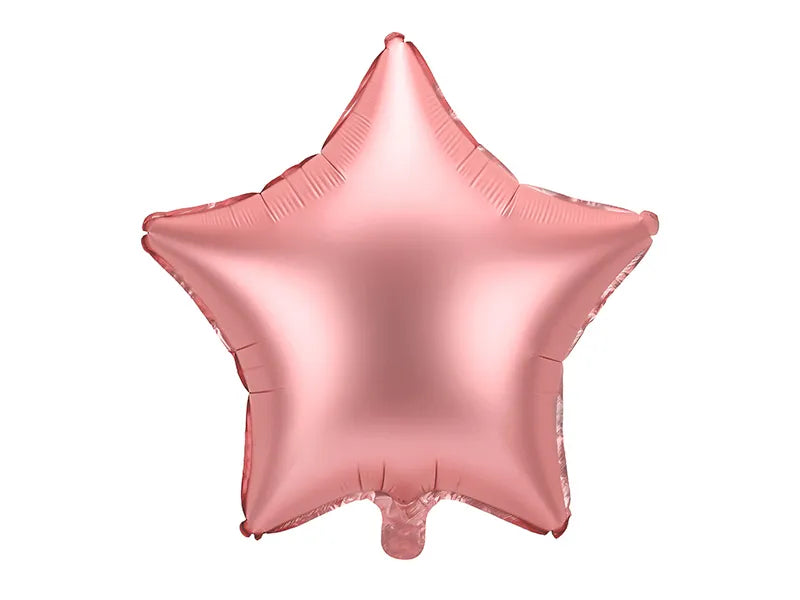 Foil Rose Gold Star Balloon - 48cm-Little Fish Co.