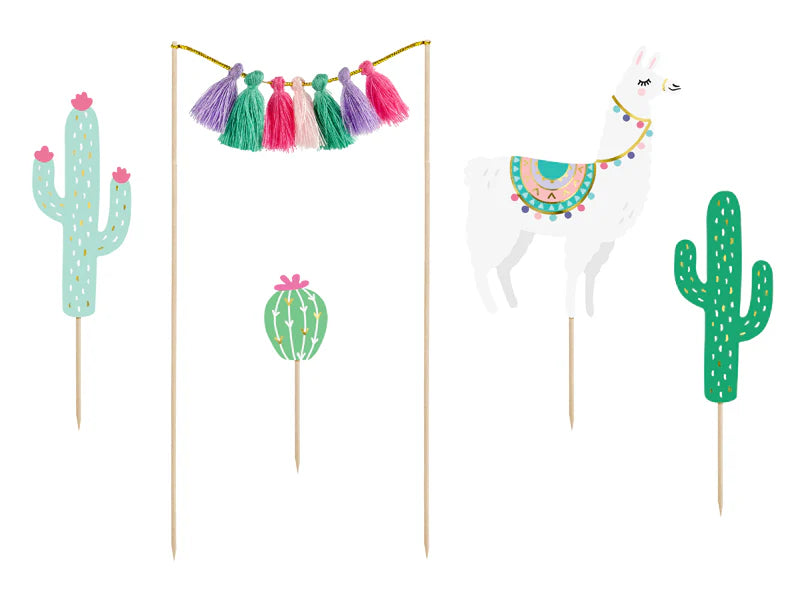 Llama Cake Topper-Top 30 Party-Little Fish Co.