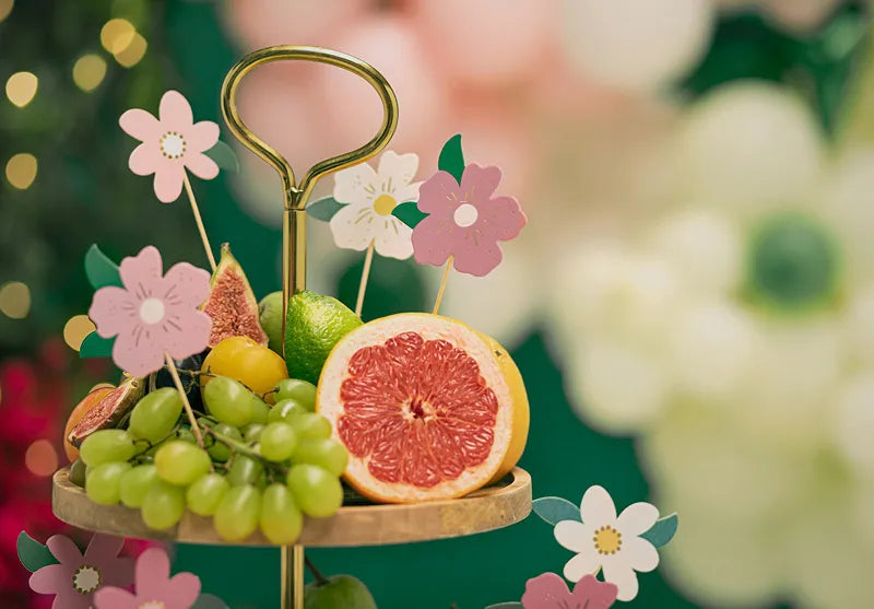 Cake toppers Flowers - 8 Piece-Fun-Little Fish Co.