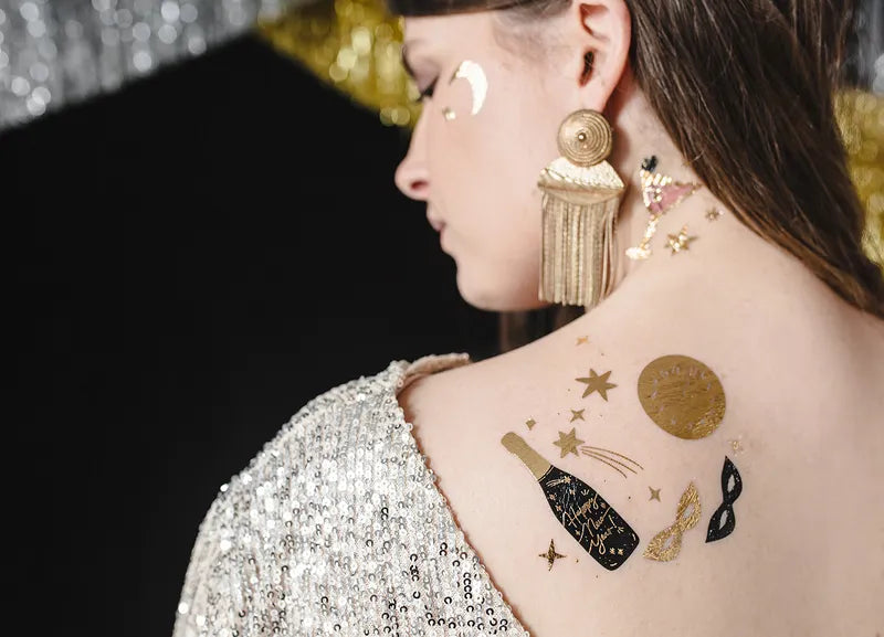 Temporary tattoos New Year's Eve mix-Fun-Little Fish Co.