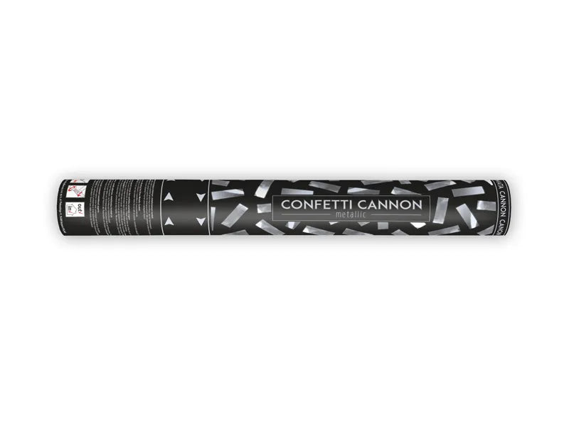 Confetti Cannon Silver 40cm-Little Fish Co.
