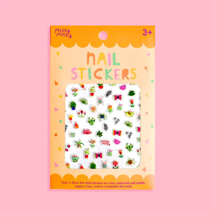 Crazy for plants Nail stickers-Little Fish Co.