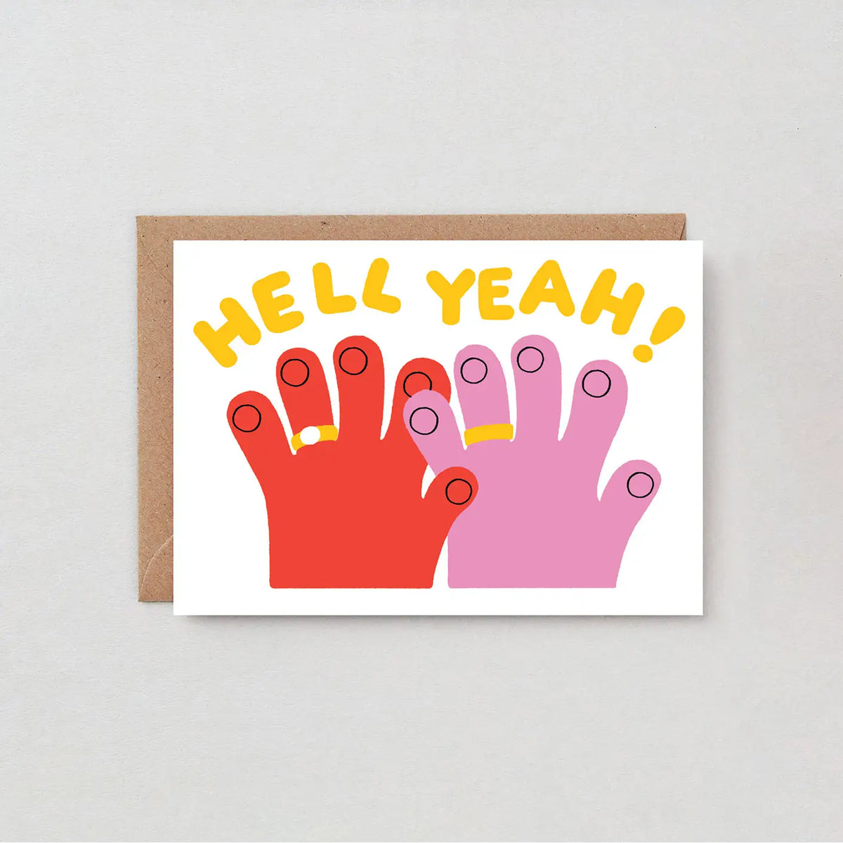 Hell Yeah! Greetings Card