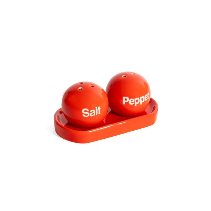 Ping Pong Salt and Pepper Set Red