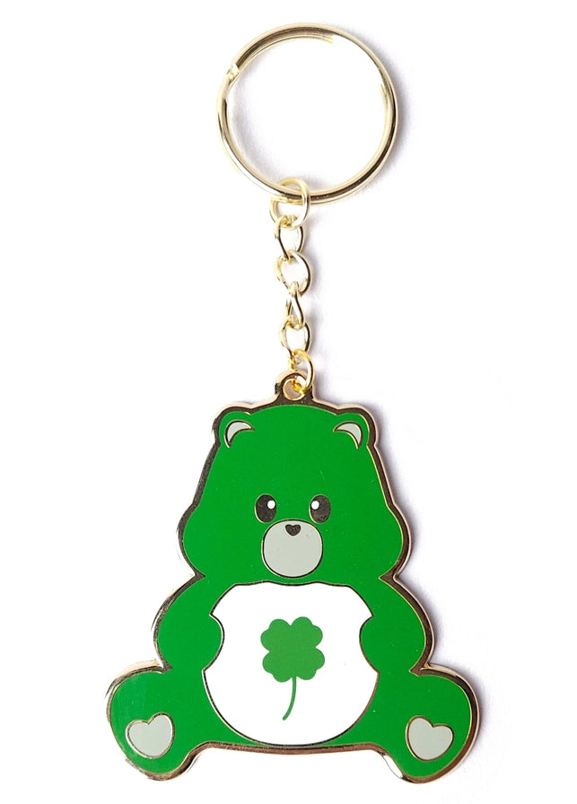 Green Keychain Good Luck Care Bear-New Arrivals 2025-Little Fish Co.