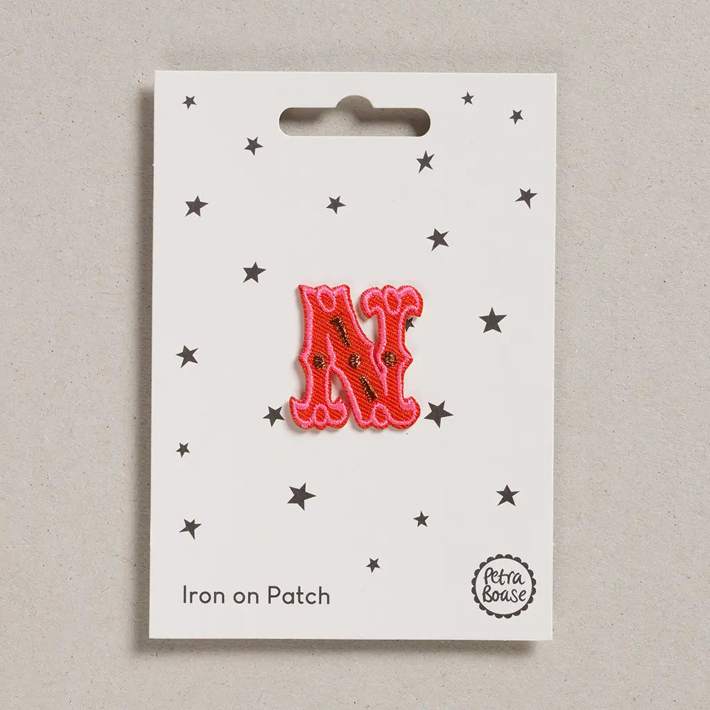 Iron on patch - Letter N-Fun-Little Fish Co.