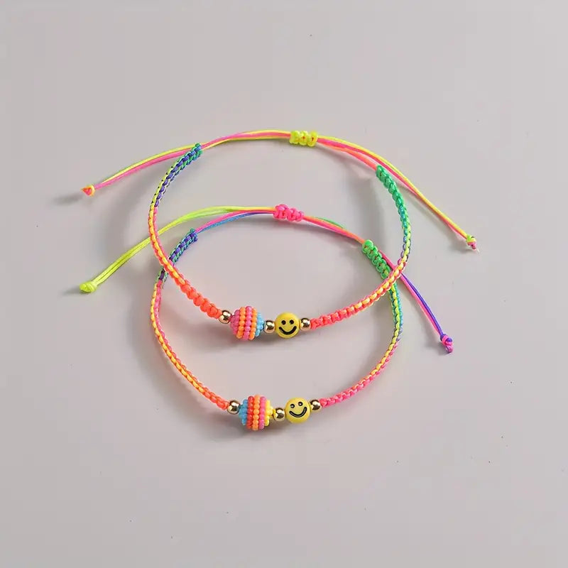 Neon cotton friendship band set-Little Fish Co.