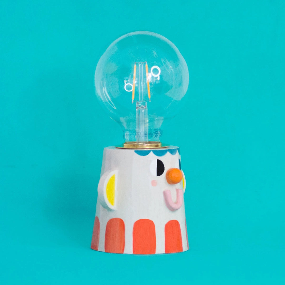 Good Friends Ceramic Lamp - Red-Little Fish Co.