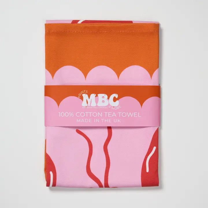 Lobster Scallop Tea Towel-New Arrivals 2025-Little Fish Co.