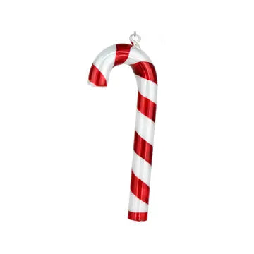 Glass Candy Cane Ornament 12cm-Fun-Little Fish Co.