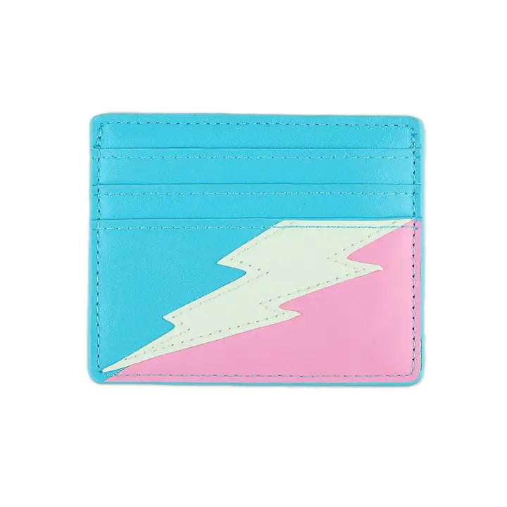 Lightening bolt Card Wallet - various colours-New Arrivals-Little Fish Co.