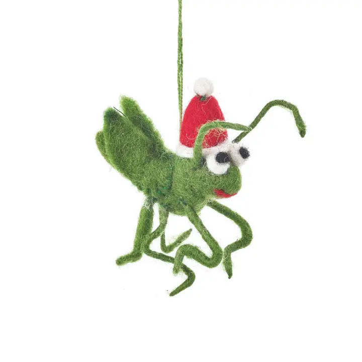 Handmade Felt Biodegradable Christmas Cricket Tree Hanging-Top 30 Christmas-Little Fish Co.