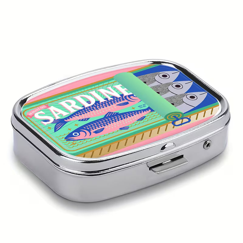 Mint Sardine Mini Pill Box