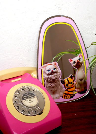 Kitsch Cat mirror-New Arrivals-Little Fish Co.