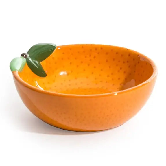 Ceramic Orange bowl-Homeware-Little Fish Co.