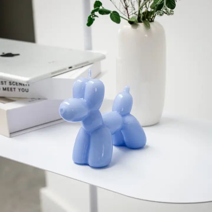 Blue Balloon dog Candle-Top 30 Party-Little Fish Co.