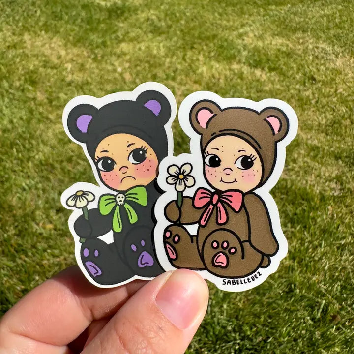 Cuddle Bear Angel Stickers-Top 30 Stationary-Little Fish Co.
