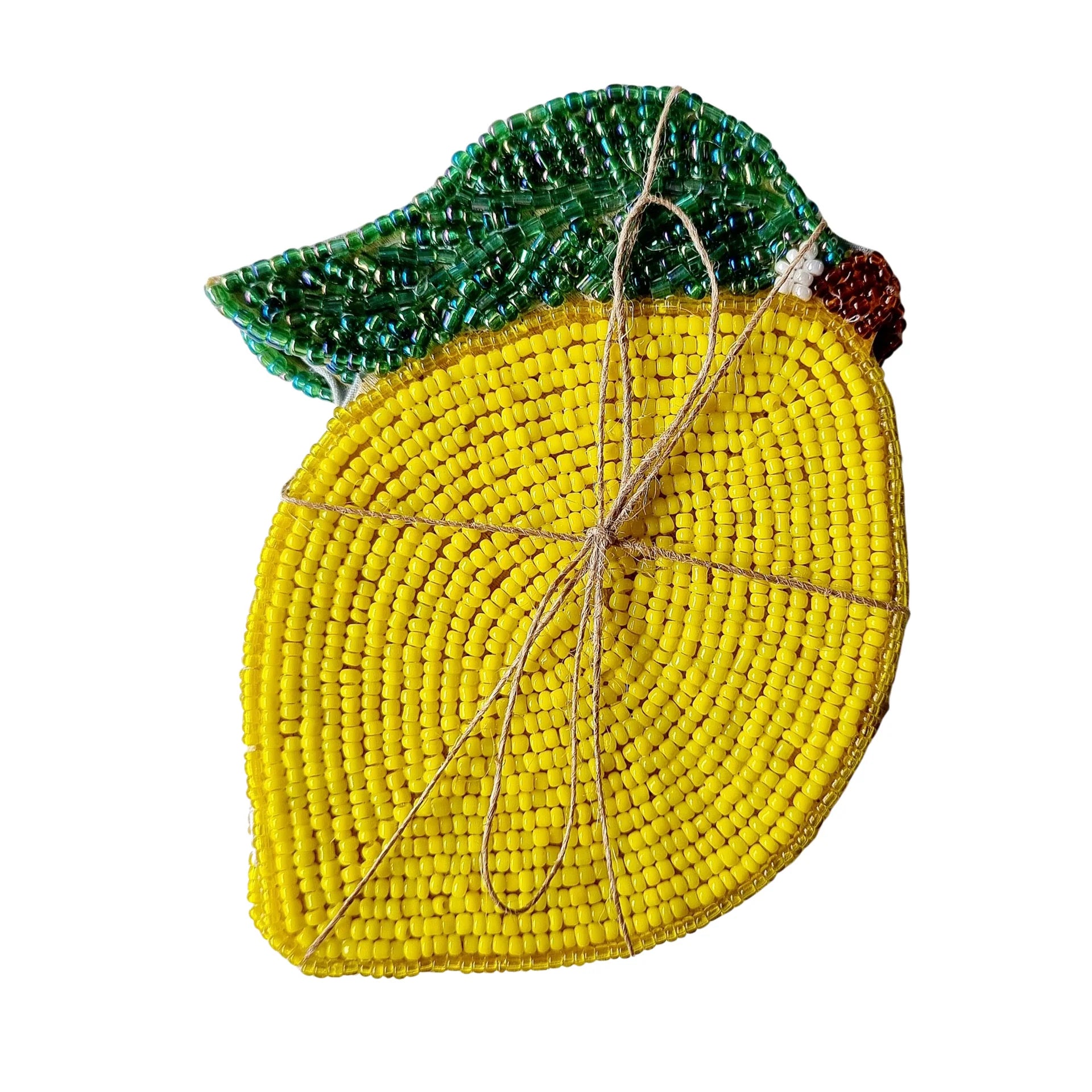 Lemon beaded coasters-Fun-Little Fish Co.