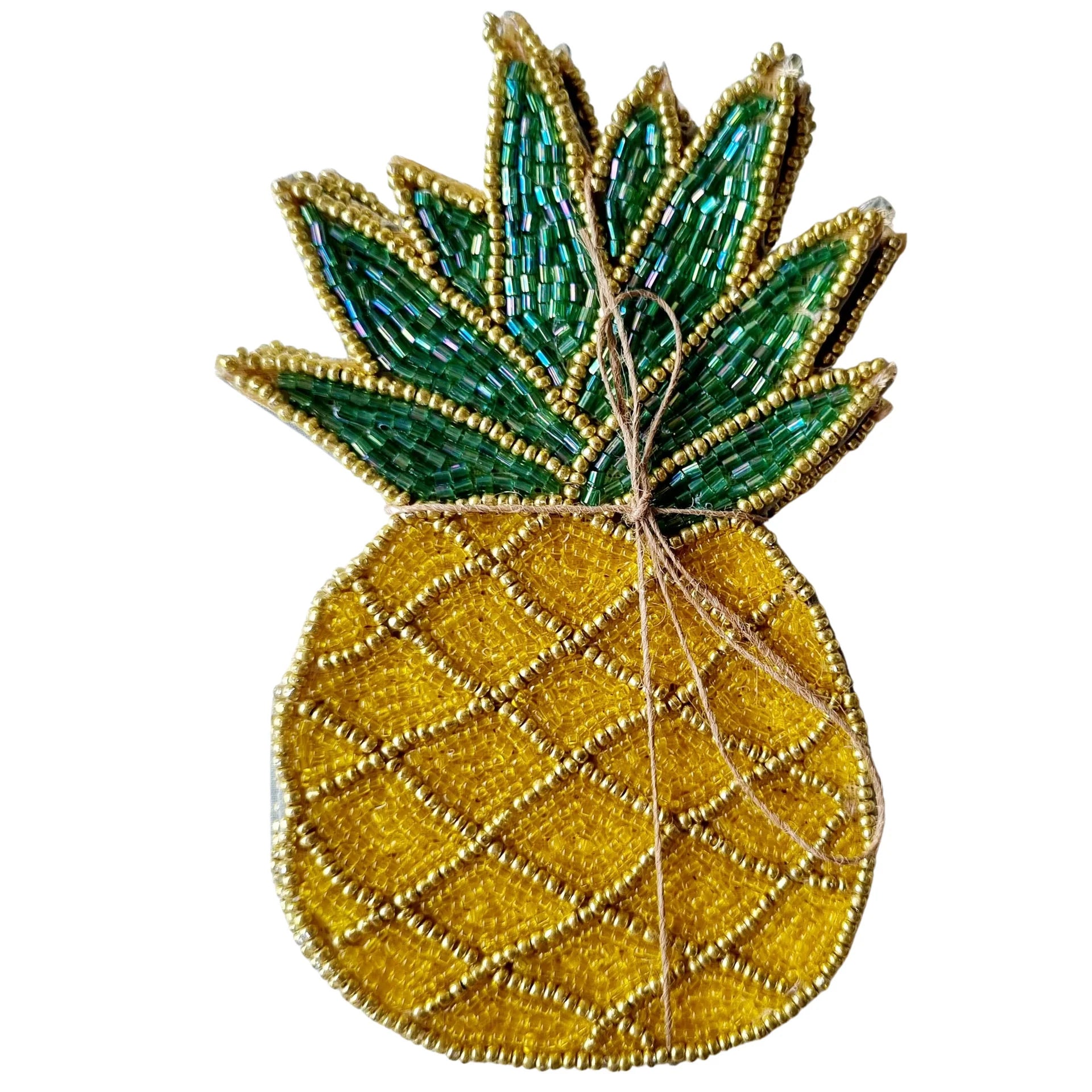 Pineapple beaded coasters-Fun-Little Fish Co.