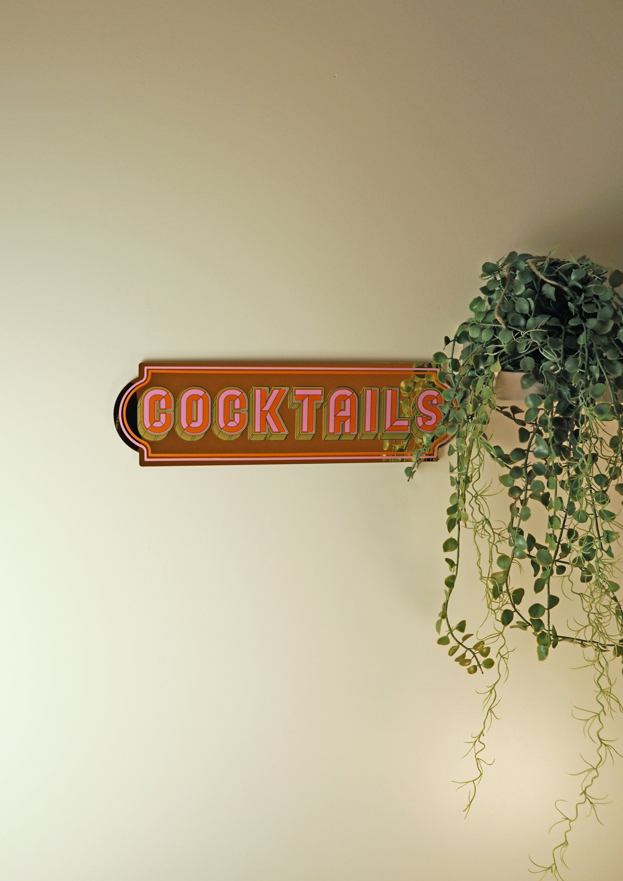 cocktails- gold rectangle mirror-Little Fish Co.