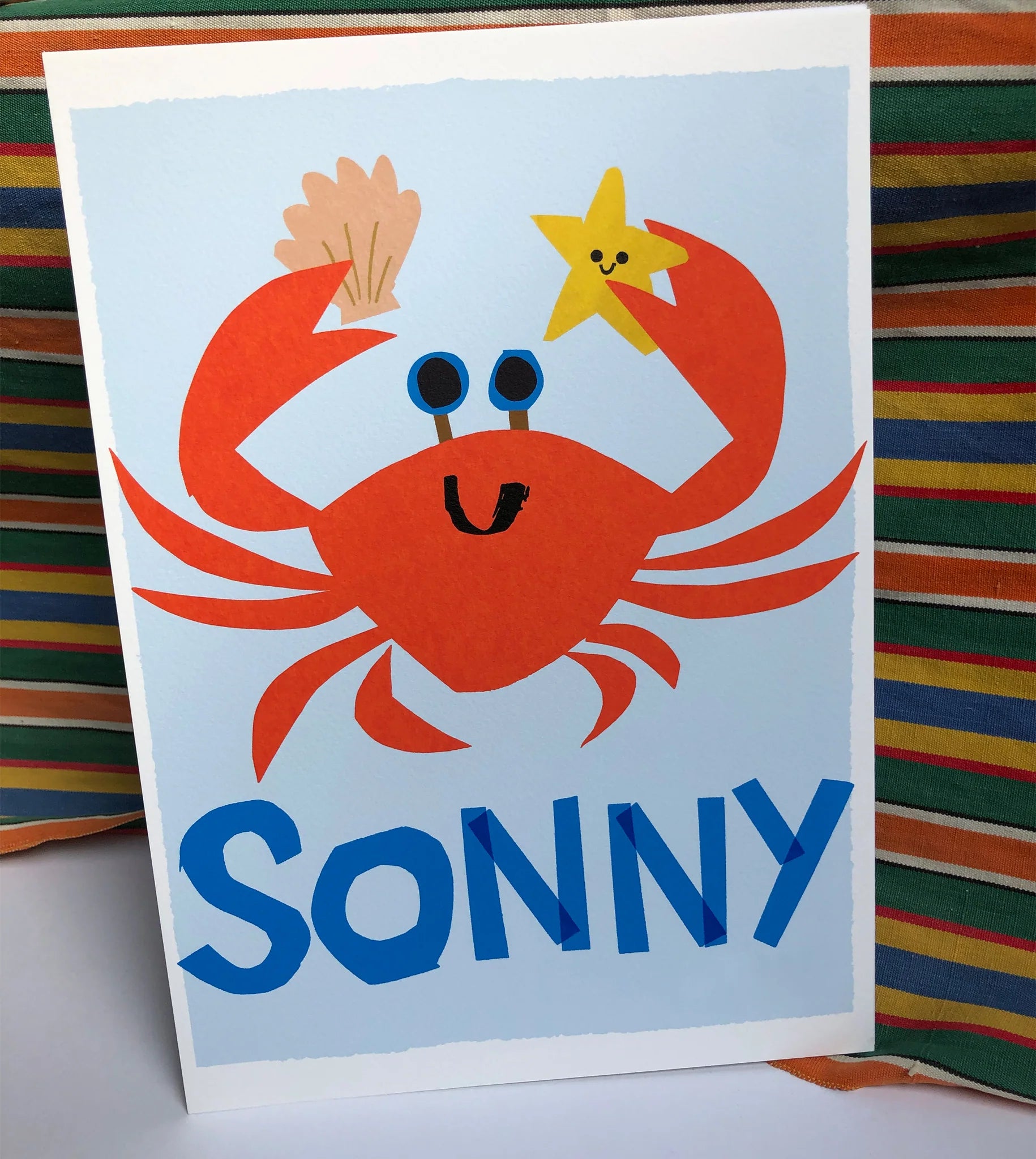 Personalised crab Print-Top 30 Art-Little Fish Co.