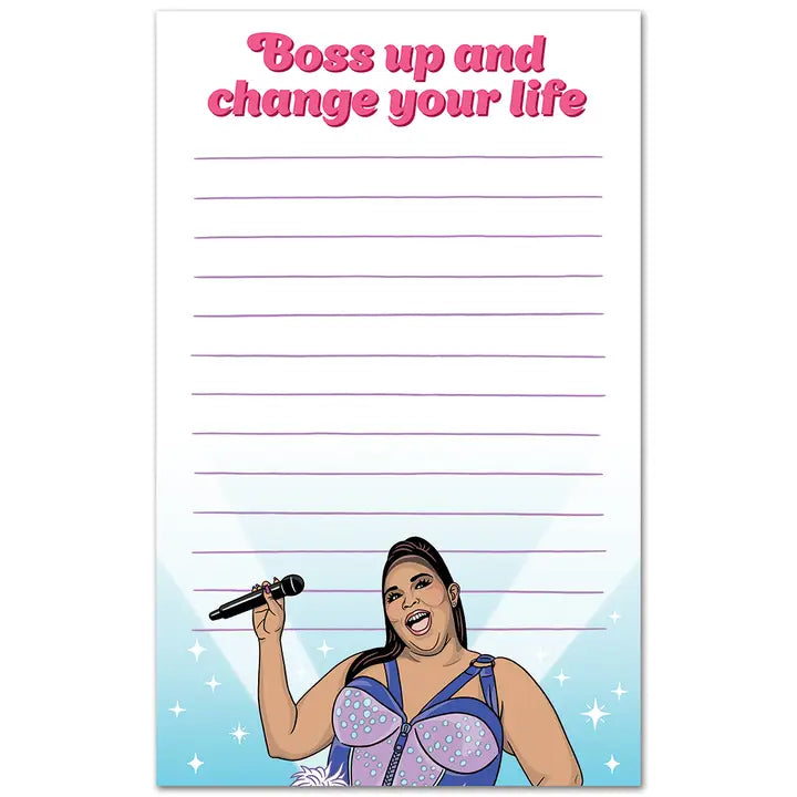 Notepad: Lizzo Boss Up-Little Fish Co.