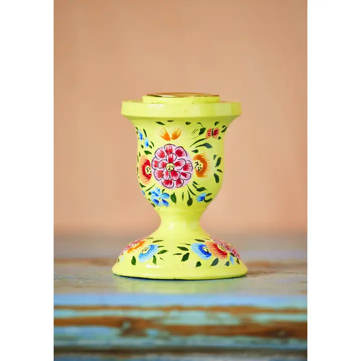 Hand Painted Kashmiri Candlestick - colours selected at random-Top 30 Christmas-Little Fish Co.