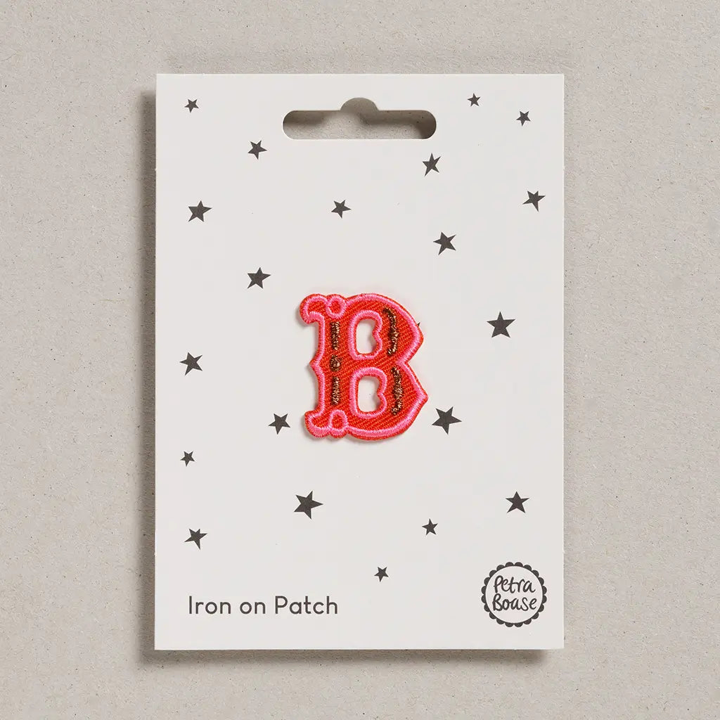 Iron on patch - Letter B-Fun-Little Fish Co.