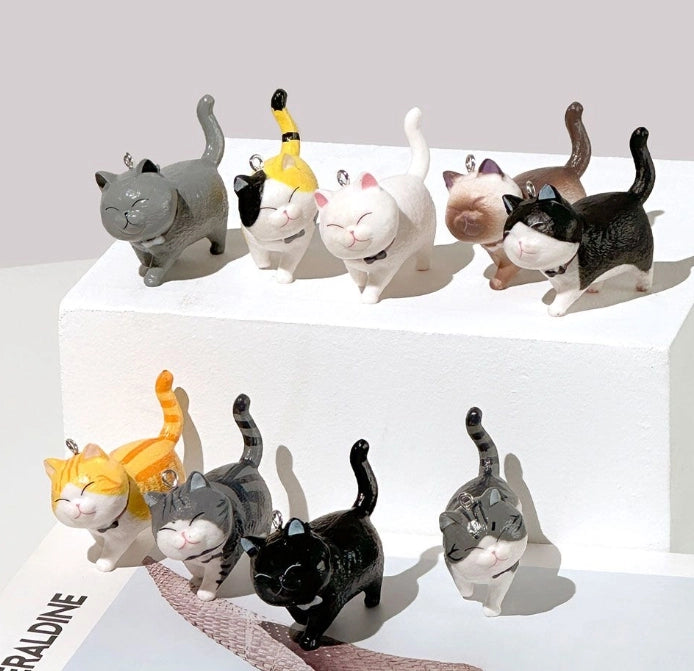 Best Friend cat figure collectable key ring-Little Fish Co.