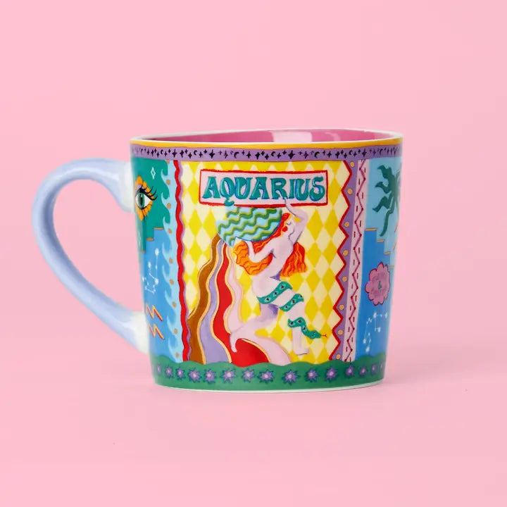 Aquarius Zodiac Mug-Little Fish Co.