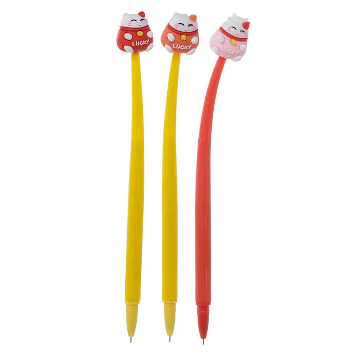 Maneki Neko Lucky Cat Fine Tip Pen-Top 30 Decor-Little Fish Co.