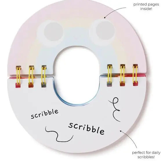 Rainbow squishy mini notebook A6-Little Fish Co.