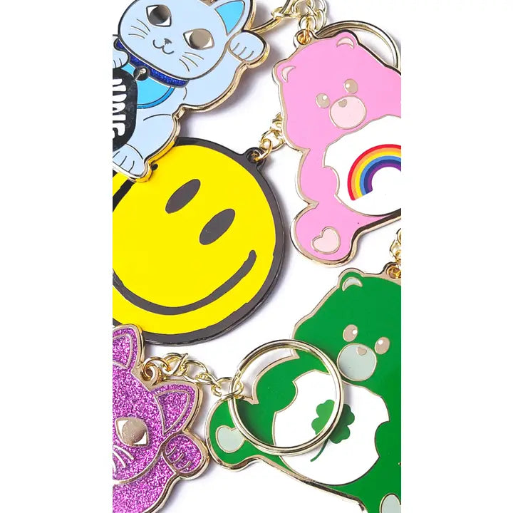 Care bear sending rainbows Keychain-Top 30 Stationary-Little Fish Co.