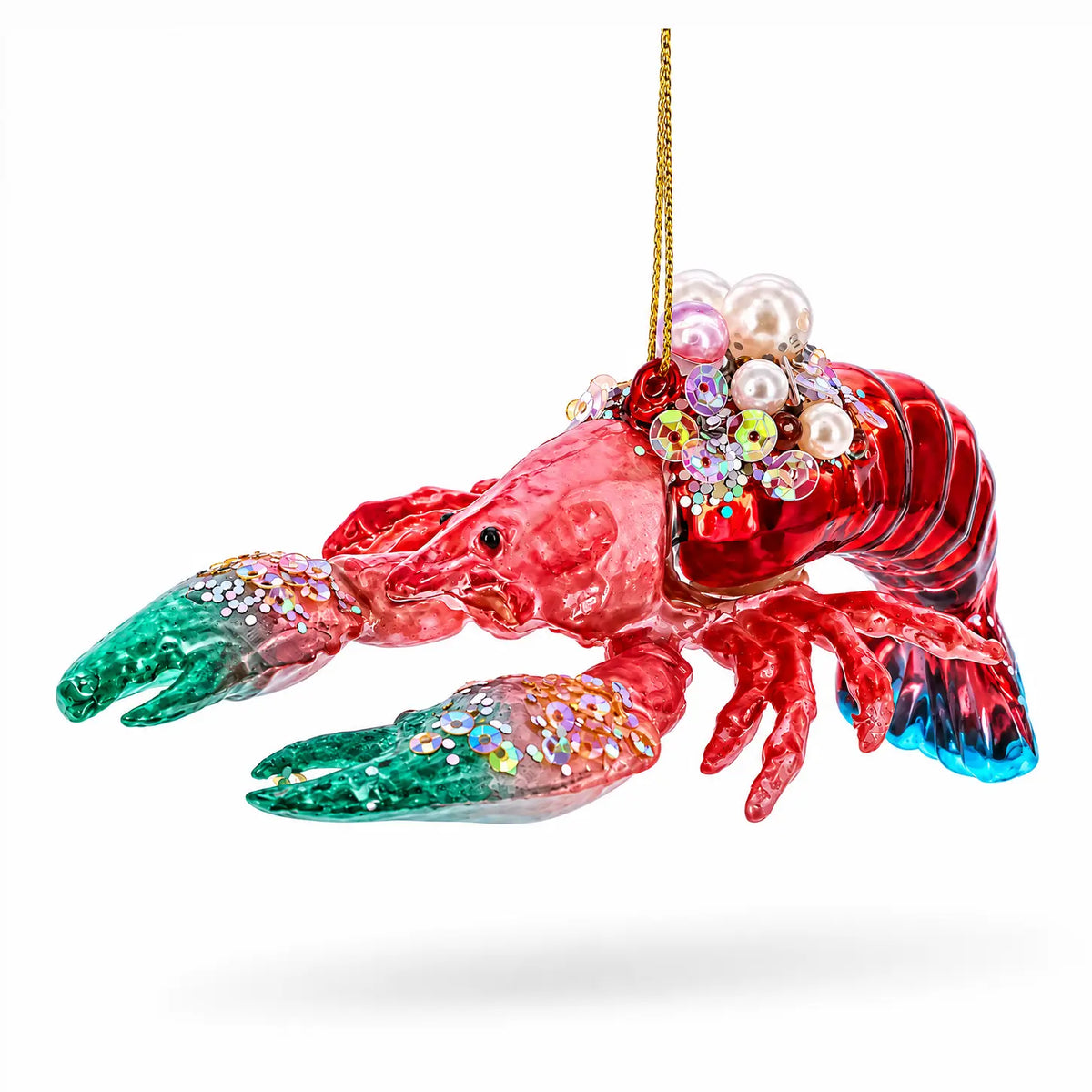 Glam Lobster ornament handcrafted