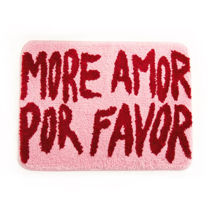 Pink More Love Bath Mat
