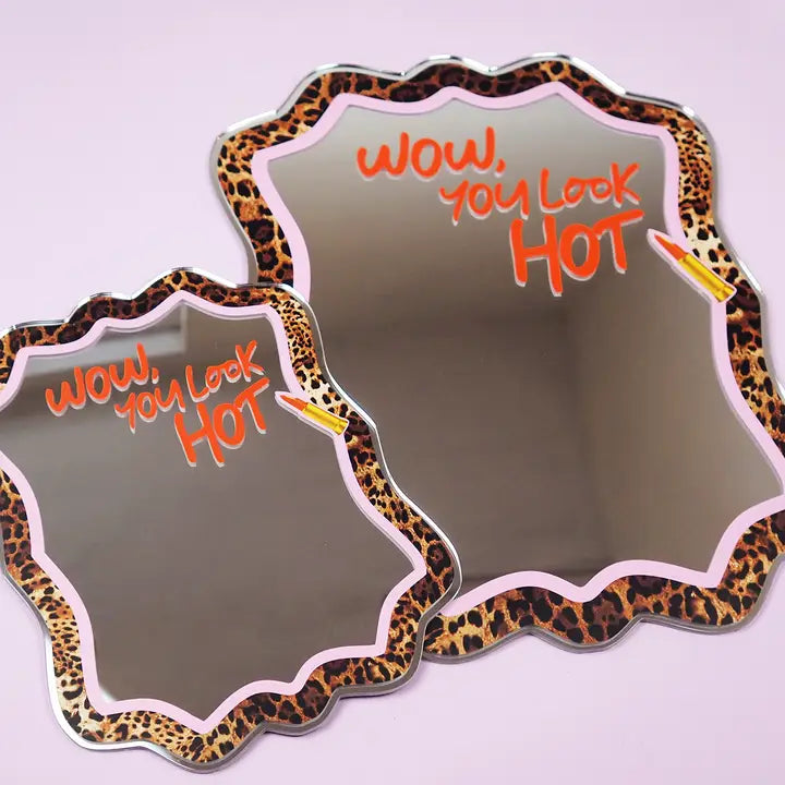 Leopard and Lippy Mirror S / L sizes available-New Arrivals 2025-Little Fish Co.